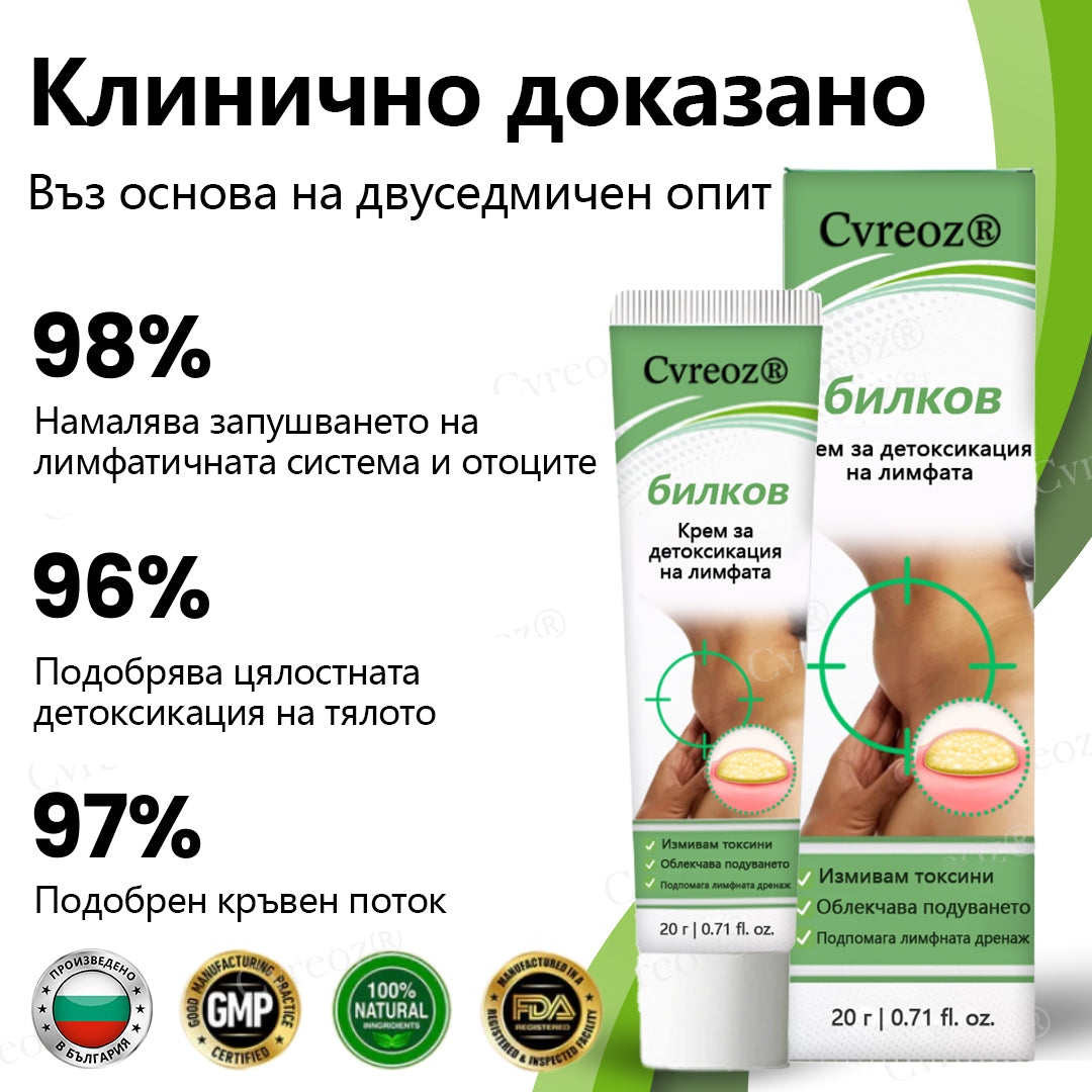 Cvreoz® Билков лимфен детокс крем📦