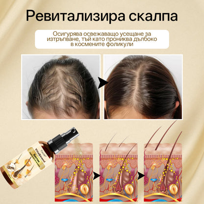 Спрей за растеж на коса  VitaStrand с биотин✅ Гъста, блестяща коса само за няколко седмици🎁